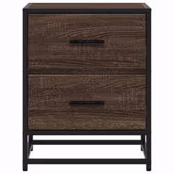 VidaXL 848682 Table de nuit et table de chevet Chêne - Vue supplémentaire 5