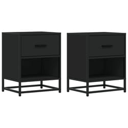 VidaXL 848685 Table de nuit et table de chevet Noir