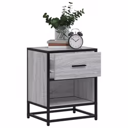 VidaXL 848691 Table de nuit et table de chevet Chêne - Vue supplémentaire 4