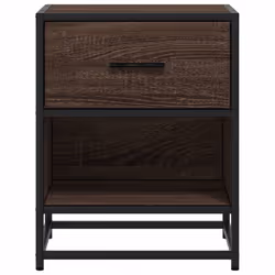 VidaXL 848693 Table de nuit et table de chevet Chêne - Vue supplémentaire 5