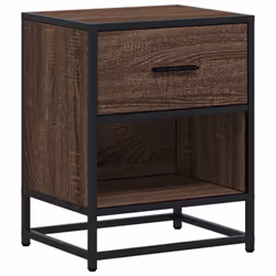 VidaXL 848693 Table de nuit et table de chevet Chêne - Vue supplémentaire 6