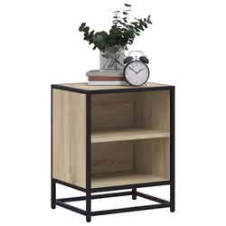 VidaXL 848701 Table de nuit et table de chevet Chêne - Vue supplémentaire 4