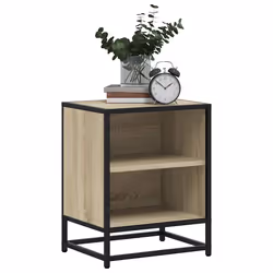 VidaXL 848702 Table de nuit et table de chevet Chêne - Vue supplémentaire 4