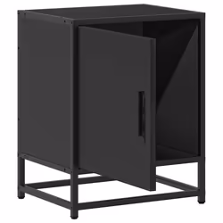 VidaXL 848709 Table de nuit et table de chevet Noir - Vue supplémentaire 6