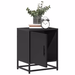 VidaXL 848710 Table de nuit et table de chevet Noir - Vue supplémentaire 4