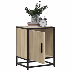 VidaXL 848711 Table de nuit et table de chevet Chêne - Vue supplémentaire 4