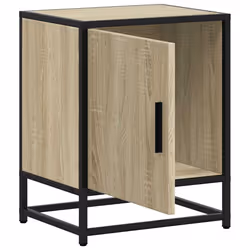 VidaXL 848711 Table de nuit et table de chevet Chêne - Vue supplémentaire 6