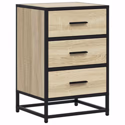VidaXL 848720, Chêne, 3 tiroir(s), Métal, Bois, 50 kg, 5 kg, 400 mm