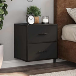 Vidaxl - Tables de chevet murales 2 pcs noir 40x31x39,5 cm
