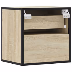 VidaXL 848726 Table de nuit et table de chevet Chêne - Vue supplémentaire 7