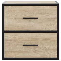 VidaXL 848727 Table de nuit et table de chevet Chêne - Vue supplémentaire 5