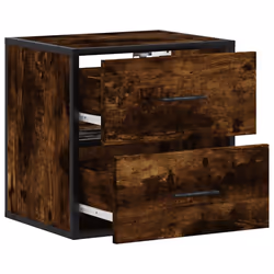 VidaXL 848728 Table de nuit et table de chevet Chêne - Vue supplémentaire 8