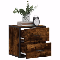 VidaXL 848729 Table de nuit et table de chevet Chêne - Vue supplémentaire 4