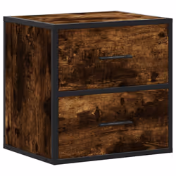 VidaXL 848729 Table de nuit et table de chevet Chêne - Vue supplémentaire 6