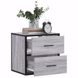 VidaXL 848730 Table de nuit et table de chevet Chêne - Vue supplémentaire 4