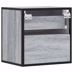 VidaXL 848730 Table de nuit et table de chevet Chêne - Vue supplémentaire 7
