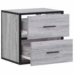 VidaXL 848730 Table de nuit et table de chevet Chêne - Vue supplémentaire 8