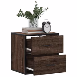 VidaXL 848732 Table de nuit et table de chevet Chêne - Vue supplémentaire 4