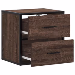 VidaXL 848732 Table de nuit et table de chevet Chêne - Vue supplémentaire 8