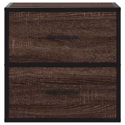 VidaXL 848733 Table de nuit et table de chevet Chêne - Vue supplémentaire 5