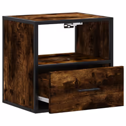 VidaXL 848738 Table de nuit et table de chevet Chêne - Vue supplémentaire 8