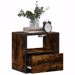 VidaXL 848739 Table de nuit et table de chevet Chêne - Vue supplémentaire 4