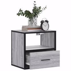 VidaXL 848740 Table de nuit et table de chevet Chêne - Vue supplémentaire 4