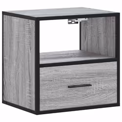 VidaXL 848741 Table de nuit et table de chevet Chêne - Vue supplémentaire 6