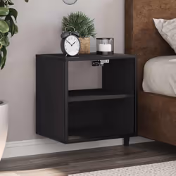 VidaXL 848744 Table de nuit et table de chevet Noir
