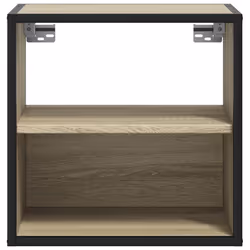 VidaXL 848746 Table de nuit et table de chevet Chêne - Vue supplémentaire 5