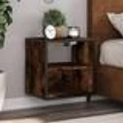 vidaXL Tables de chevet murales 2 pcs Chêne fumé 40x31x39,5 cm