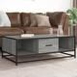 vidaXL Table basse sonoma gris 100x57x35 cm bois d'ingénierie et métal