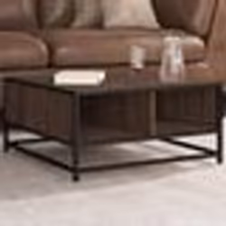 vidaXL Table basse chêne marron 60,5x60,5x30cm bois d'ingénierie/métal