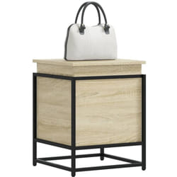 Vidaxl - Boîte de rangement avec couvercle chêne sonoma bois ingénierie