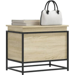 Vidaxl - Boîte de rangement avec couvercle chêne sonoma bois ingénierie
