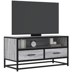 Vidaxl - Meuble tv sonoma gris 80x34,5x40 cm bois d'ingénierie et métal