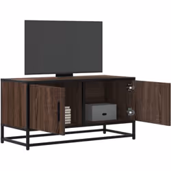 Ce meuble TV avec un grand espace de rangement est un complément pratique et attrayant pour votre salon ou votre chambre à co ...