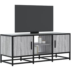 vidaXL Meuble TV sonoma gris 100x35x41 cm bois d'ingénierie et métal