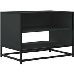 Vidaxl - Meuble tv noir 61x40x46 cm bois d'ingénierie et métal