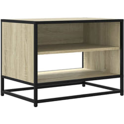 Meuble tv chêne sonoma 61x40x46 cm bois d'ingénierie et métal Vidaxl