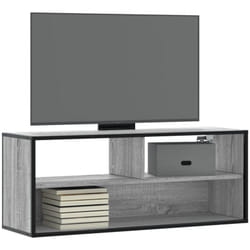Vidaxl - Meuble tv sonoma gris 100x31x39,5 cm bois d'ingénierie et métal