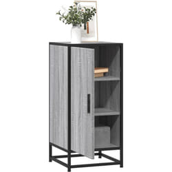 Buffet sonoma gris 35,5x35x76 cm bois d'ingénierie et métal Vidaxl
