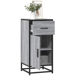 Buffet sonoma gris 35,5x35x76 cm bois d'ingénierie et métal - Vidaxl