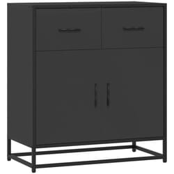 Vidaxl - Buffet noir 68x35x76 cm bois d'ingénierie