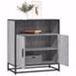vidaXL Buffet sonoma gris 68x35x76 cm bois dingénierie armoire de rangement meuble dentrée meuble dappoint meuble de 849002