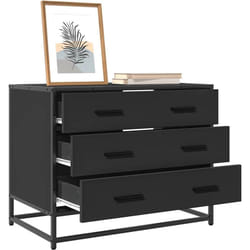 Vidaxl - Armoire à tiroirs noir 70x41x56 cm bois d'ingénierie
