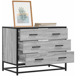 Commode sonoma gris 70x41x56 cm bois d'ingénierie - Vidaxl
