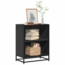 Bibliothèque Noir 60x35x76 Cm Bois D'Ingénierie Vidaxl