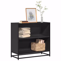 vidaXL Bibliothèque noir 805x35x76 cm bois dingénierie bibliothèque séparateur de pièce séparateur armoire de 849104