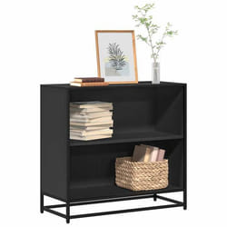 vidaXL Bibliothèque noir 805x35x76 cm bois dingénierie bibliothèque séparateur de pièce séparateur armoire de 849104